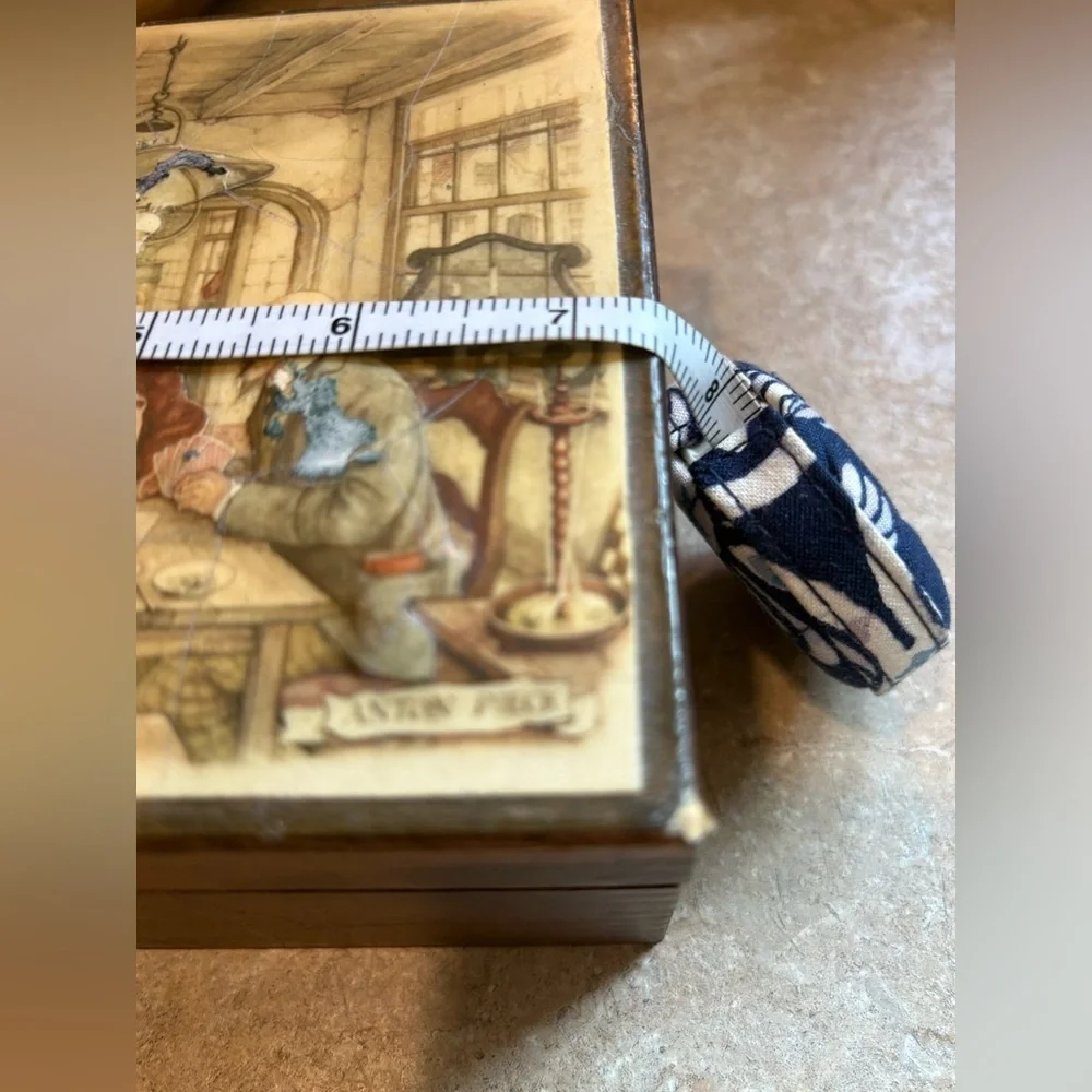 ANTON PIECK 3D Decoupage Trinket/Jewelry Box — Decorative Box Vintage